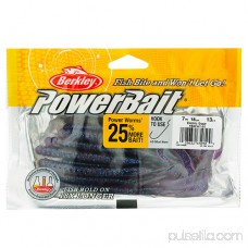 Berkley PowerBait Power Worm Soft Bait 10 Length, Black/Blue, Per 8 553151944